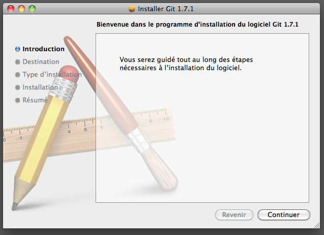 Installer OS X de git