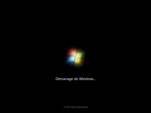 Démarrage de Windows 7