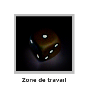 Taille de la zone de travail - Exemple 1