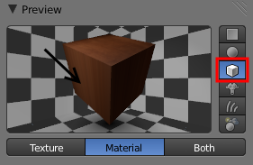 La texture parquet sur un cube