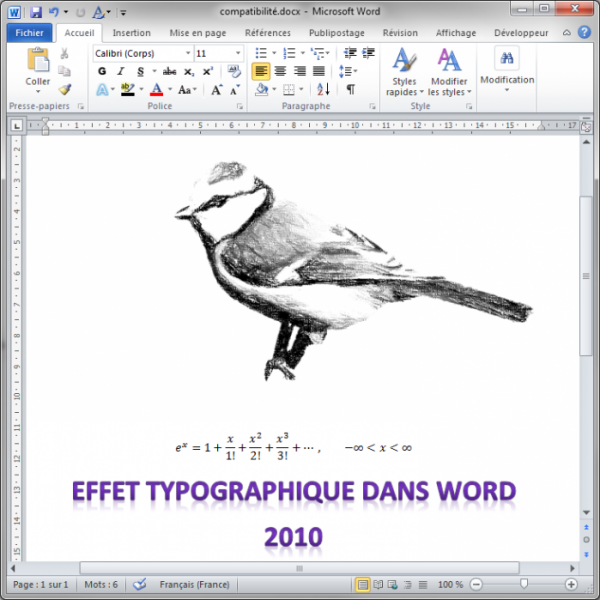 Le document Word 2010