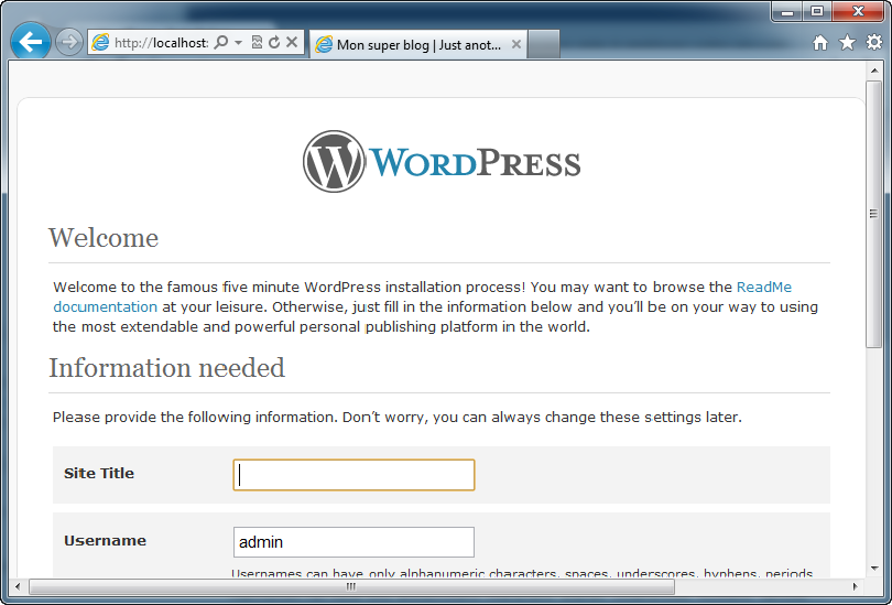 Wordpress dans le navigateur
