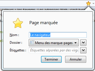 Marquer une page