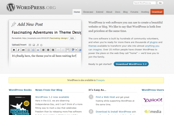 Site web de Wordpress