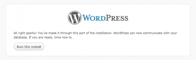 Installation de Wordpress