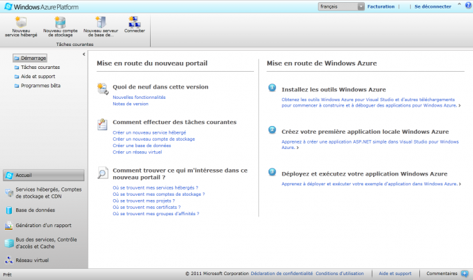 Plateforme Windows Azure