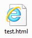 Icône fichier Internet Explorer