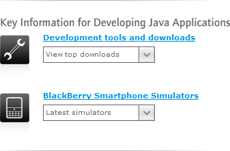 Étape 1 sur 2 : Dans la rubrique Development tools and downloads, sélectionnez votre système d'exploitation.