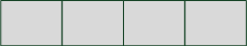 Un tableau de 4 cases en mémoire (représentation horizontale)