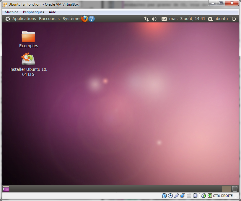 Ubuntu est chargé !