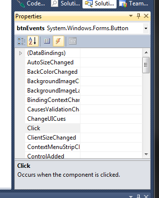 On a l'embarras du choix pour ce qui est de évènements en Windows Forms !