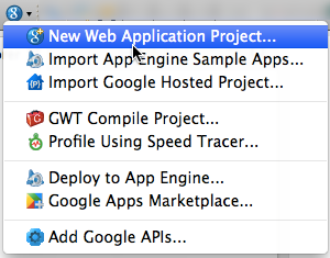 Nouvelle application App Engine