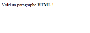 Un paragraphe HTML renvoyé par notre appli Node.js