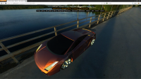 une modélisation 3D d'une Lamborghini affichée grâce au WebGL et à la librairie Three.js.